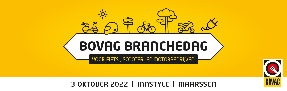 Maandag 3 oktober: BOVAG Branchedag voor fiets-, scooter- en motorbedrijven, meld u nu aan!