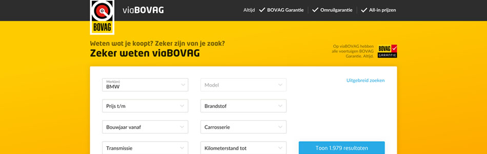 Al meer dan 1000 autobedrijven aangesloten op viaBOVAG.nl