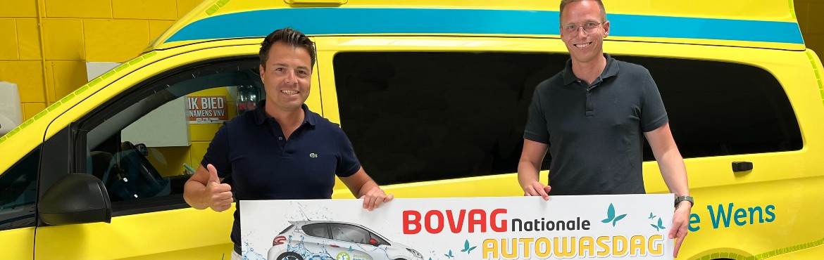 BOVAG Nationale Autowasdag: 20 duizend euro opgehaald voor Ambulance Wens